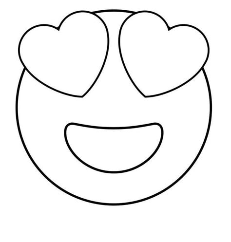 Heart Emoji Coloring Pages