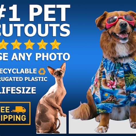 Pet Cardboard Cutout Etsy
