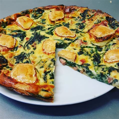 Quiche sans pâte aux épinards au chèvre