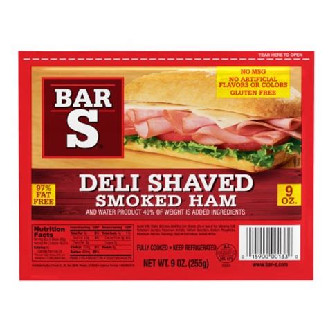 Food 4 Less Bar S Deli Shaved Smoked Ham 9 Oz
