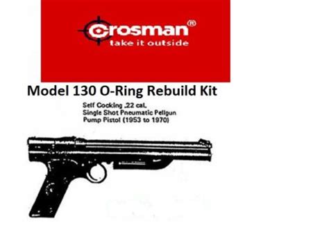 Crosman 130 137 Pistol Seal O Ring Rebuild Repair Kit Ebay