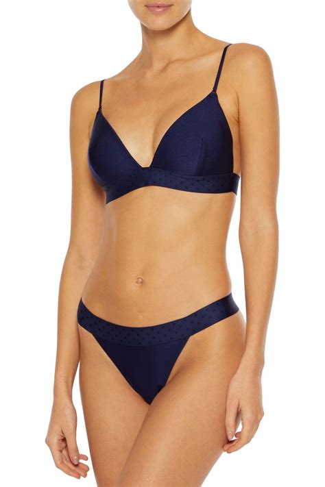 ZIMMERMANN Separates Skinny Jacquard Trimmed Low Rise Bikini Briefs