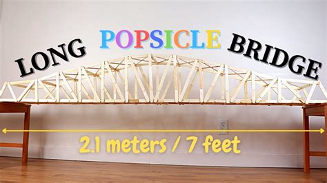 Making Of A Long Truss Bridge With Popsicle Sticks Youtube
