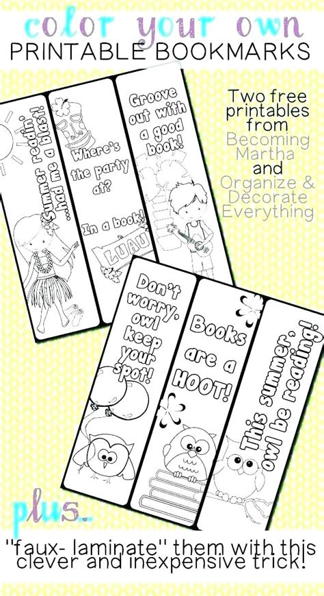 Free Double Sided Bookmark Template