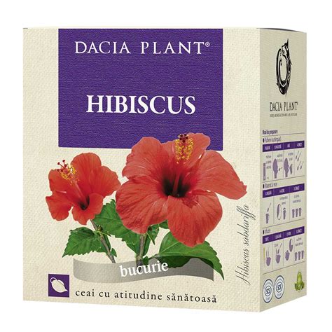 Ceai De Hibiscus 50g Dacia Plant Farmacia Tei Online