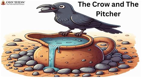 The Crow And The Pitcher Aesops Fables