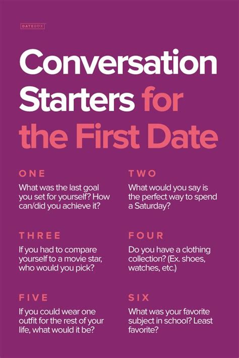 Although it takes two to tango, at the end of the night, whether you go on a second date is about you and what you're feeling. Going on a first date?? Worried about what you will talk ...