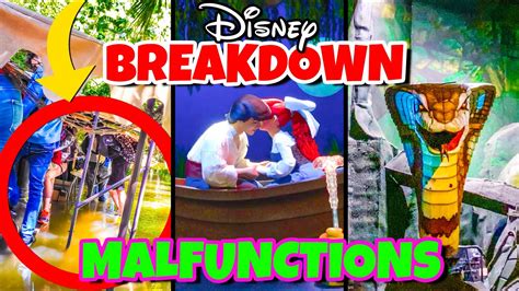 Top 10 Disney Fails Ride Breakdowns And Malfunctions Pt 3 Walt Disney