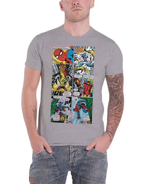 Comics T Shirt Comic Strip Panels S Grey 4917 Pilihax