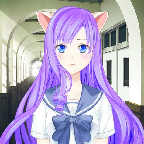 Me In Anime Version~ Anime Girl Cat Cute Kawaii Innocen