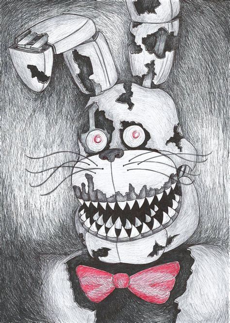 Nightmare Bonnie Coloring Pages