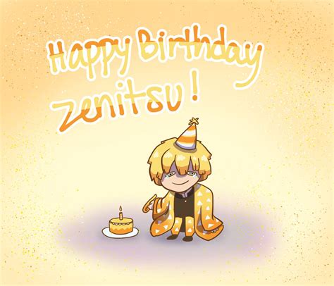 Happy Birthday Zenitsu By Luckydoodables On Deviantart