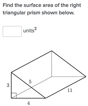 Lateral area of triangular prism is the perimeter of its vertical faces times the height (h) or length of the triangular prism. How are students messing up in this Khan Academy surface ...