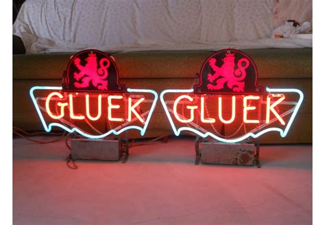 1940s Gluek Neon Beer Signs Collectors Weekly