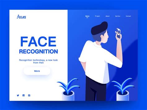 Face recognition | Face recognition, Web design icon, Music app