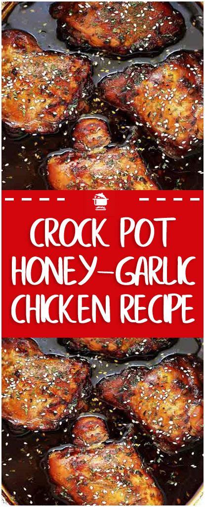 (last week i used cut up chicken thighs, this week i am cooking cut up chicken breast.) Crock Pot Honey-Garlic Chicken Recipe | Chicken thigh recipes crockpot boneless, Chicken thigh ...
