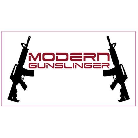 Modern Gunslinger Ar 15 Bumper Sticker Us Custom Stickers