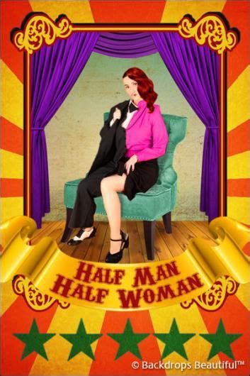 Half Man Half Woman Circus Poster Backdrop The Greatest Showman Scenery By Backdrops