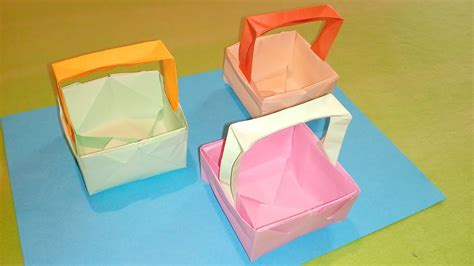 How To Make A Paper Basket Origami Великден кошница Youtube