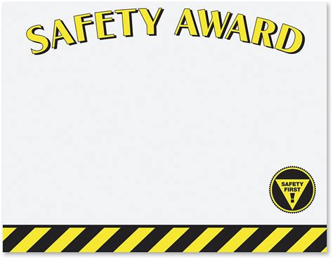 Safety Certificate Template