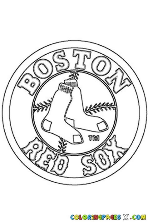 Boston Red Sox Coloring Pages Coloring Pages