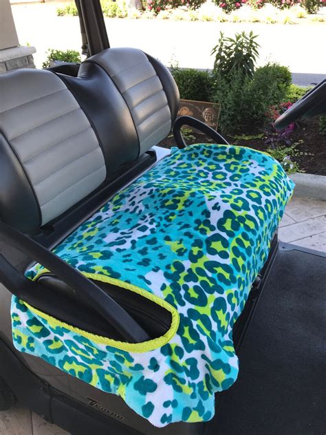 Exotic Leopard Terry Golf Cart Seat Cover Etsy