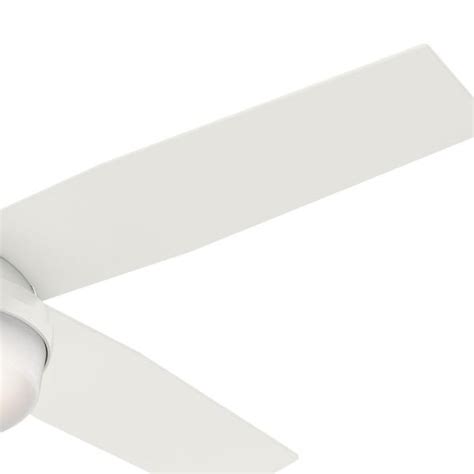 Hunter Dempsey 52 In Low Profile Led Indoor Fresh White Ceiling Fan