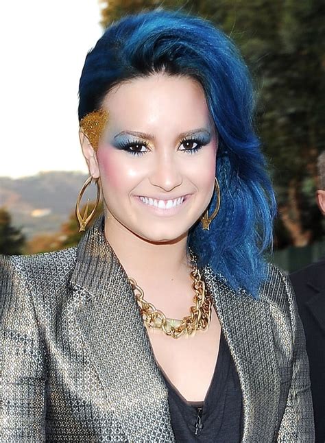 25 Best Images Demi Lovato Short Blue Hair Demi Lovato Sexy Blunt One