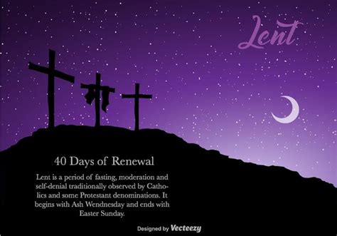 Vector Lent Banner For Easter With Three Crosses 159446 Vector Art At