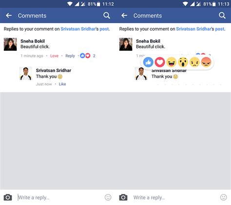 Facebook Reactions Are Now Available For Comments