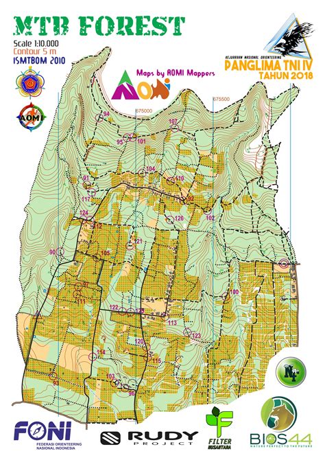 Koleksi peta orienteering di indonesia. Peta Orienteering Indonesia