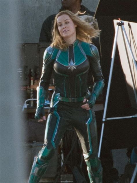 Captain Marvel Brie Larson In Pictures In Costume Amid Avenger Infinity War Ending Hint Films