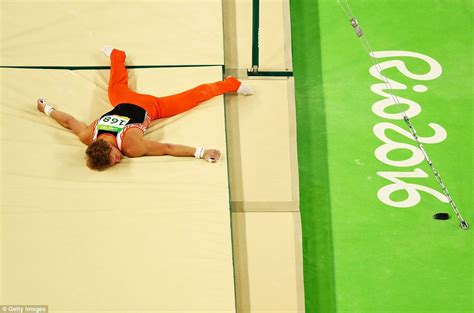 dutch gymnast epke zonderland falls flat on his face most epic