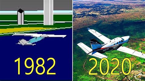 Evolution Of Microsoft Flight Simulator 1982 2020 Youtube Microsoft