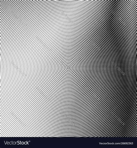 Halftone Pattern Dotted Texture On White Overlay Vector Image