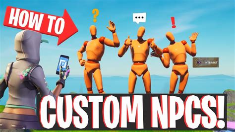 How To Make CUSTOM NPCs In Fortnite CREATIVE YouTube