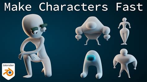 Fast Character Modeling With The Skin Modifier In Blender Youtube