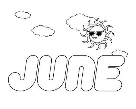 ️coloring Pages For The Month Of June Free Download