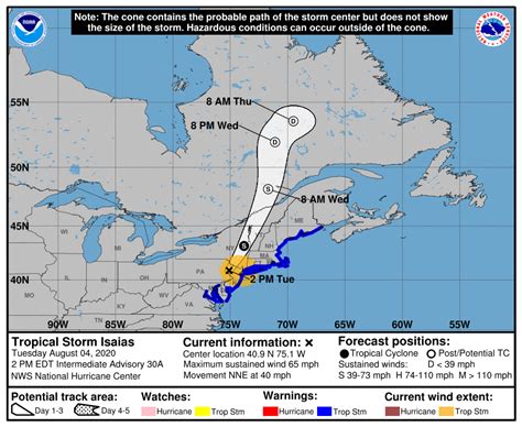 Live Updates Tropical Storm Isaias Lashes The Us East Coast