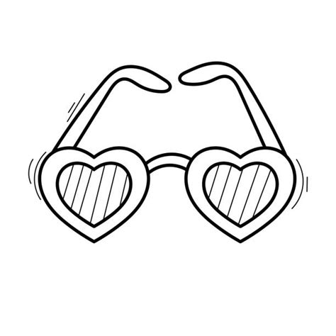 heart sunglasses white background stock vectors istock