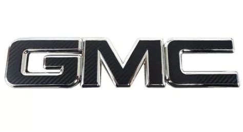Black Carbon Fiber Front Grill Emblem Overlay Decal For 07 17 Gmc