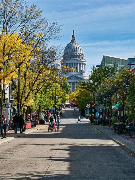 State Street - Madison - Wisconsin Photograph by Steven Ralser