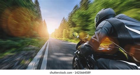 Motorcycle On Road Wallpaper