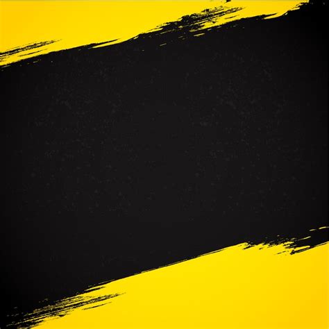 Yellow And Black Ink Abstract Background Poster