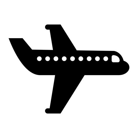 Airplane Flying Vector Icon 550782 Vector Art At Vecteezy