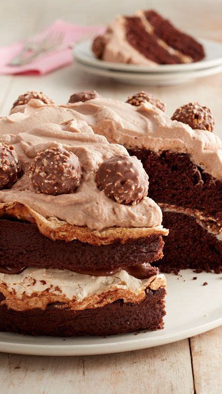 Chocolate Hazelnut Meringue Layer Cake Recipe Cupcake Cakes