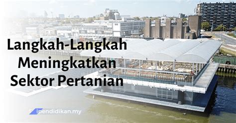 Untuk itu kementerian pertanian telah melakukan berbagai upaya untuk membina para pelaku usaha. Langkah Memajukan Sektor Pertanian Di Malaysia