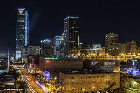 Skyline View Of Downtown Oklahoma City
