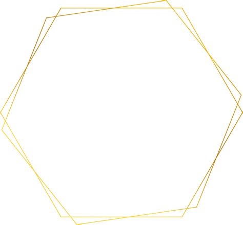 Free Luxury Wedding Geometric Gold Frame Border 9638525 Png With