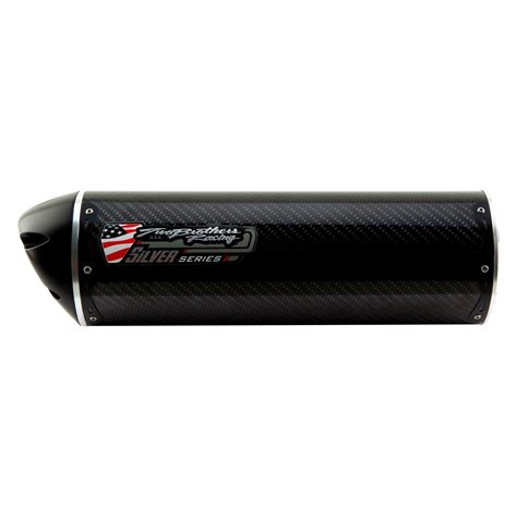 Suitable for carbon fiber and low heat exhausts. Two Brothers Racing® 005-3180105V-S - M2 Silver™ Carbon ...